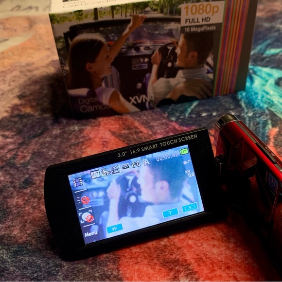 💜 Red Vivitar Full HD Camcorder NWOT - Picture 15 of 15